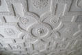 Sculpted plaster library ceiling created for visit of King James VI / I at Kellie Castle. Pittenweem, Scotland.