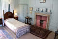 Blue bedroom at Kellie Castle. Pittenweem, Scotland.