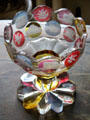 Crystal Germanic bowl on pedestal at Hill of Tarvit Mansion. Cupar, Scotland.