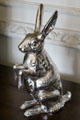 German silver rabbit figurine at Hill of Tarvit Mansion. Cupar, Scotland.