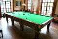 Billiard table at Hill of Tarvit Mansion. Cupar, Scotland.