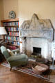 Billiard room fireplace at Hill of Tarvit Mansion. Cupar, Scotland.