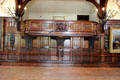 Royal or Laird's box in Ballroom at Blair Castle. Pitlochry, Scotland.