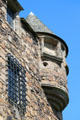 Corner turret at Elcho Castle. Perth, Scotland.
