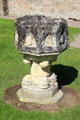 Baptismal font at Scone Palace. Perth, Scotland.
