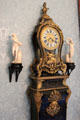 French clock & ivory carvings in dining room at Scone Palace. Perth, Scotland.