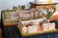 Models of palace buildings in dining room at Scone Palace. Perth, Scotland.
