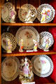Meissen plates & figurines at Scone Palace. Perth, Scotland.