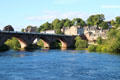 Perth Bridge over River Tay by John Smeaton widened by A.D. Stewart. Perth, Scotland