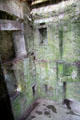 Tower house interior ruins at Cardoness Castle. Scotland.