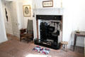 Kitchen fireplace at Robert Burns House. Dumfries, Scotland.