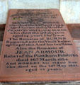 Tombstone in Robert Burns' mausoleum at St Michael's Church. Dumfries, Scotland.