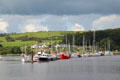 Kirkcudbright harbor on River Dee. Kirkcudbright, Scotland.