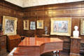Gallery of E.A. Hornel paintings at Broughton House. Kirkcudbright, Scotland.