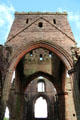 Transept structure at Sweetheart Abbey. New Abbey, Scotland.