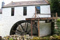 Waterwheel at New Abbey Corn Mill. New Abbey, Scotland.