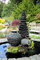 Water feature sculpture at Threave Garden. Rhonehouse, Scotland