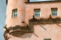 Facade details of Craigievar Castle. Alford, Scotland.