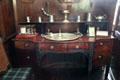 Sideboard with silver collection at Craigievar Castle. Alford, Scotland.