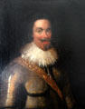 Sir William Forbes, 1st Baronet of Craigievar portrait by George Jamesone at Craigievar Castle. Alford, Scotland.