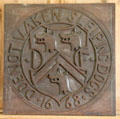 Forbes crest at Craigievar Castle. Alford, Scotland.