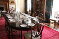 Dining room at Drum Castle. Drumoak, Scotland.
