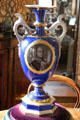 Victorian ceramic curio vase with image of Kaiser Wilhelm I Sitting Room at Castle Fraser. Aberdeenshire, Scotland.