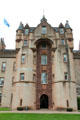 Front entrance at Fyvie Castle. Turriff, Scotland.