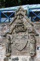 Carving commemorating the building of Haddo House. Methlick, Scotland.