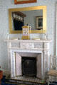 Adamesque bedroom fireplace mantle clock at Haddo House. Methlick, Scotland.
