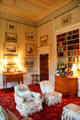 Paintings & books in morning room at Haddo House. Methlick, Scotland.