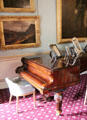 Grand piano in Drawing room at Haddo House. Methlick, Scotland.