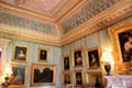 Drawing room with old masters at Haddo House. Methlick, Scotland.