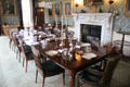 Dining room at Haddo House. Methlick, Scotland.