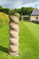 Modern sculpture collection at Pitmedden Garden. Pitmedden, Scotland.