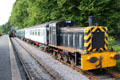 Switch engine at Royal Deeside Railway. Scotland.
