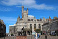 Castlegate square with Salvation Army Citadel & Mercat Cross. Aberdeen, Scotland.