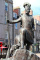 Gordon Highlanders monument by Mark Richards on Castlegate square. Aberdeen, Scotland.