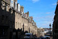 Marischal Street leads from Castlegate to Victoria Docks. Aberdeen, Scotland.