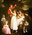 William Brodie, later 22nd Laird, with His Brothers, Sisters & Dog by John Opie at Brodie Castle. Brodie, Scotland.