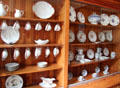 Porcelain service & collection in kitchen at Cawdor Castle. Cawdor, Scotland.