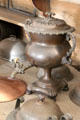 Hot water urn at Cawdor Castle. Cawdor, Scotland.