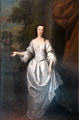 Portrait of Mrs. Daniel Cunyngham by Allan Ramsay in dining room at Duff House. Banff, Scotland.