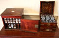 Domestic medicine chests for use by richer households at Duff House. Banff, Scotland.