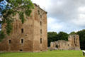 Spynie Palace ruins of home of Bishops of Moray run as a museum by Historic Scotland. Elgin, Scotland.