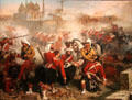 Indian Mutiny, Relief of Lucknow, General Havelock's Entry, Sept. 25, 1857 painting at Fort George Highlanders' Museum. Fort George, Scotland.