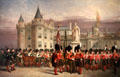 Guard of Honour of 79th Regiment at Holyrood House painting by R,R, McIan at Fort George Highlanders' Museum. Fort George, Scotland
