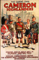 Recruiting poster for Cameron Highlanders at Fort George Highlanders' Museum. Fort George, Scotland.