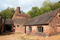 Former Coalport pottery factory of brick kiln & buildings serves as Coalport China Museum. Ironbridge, England.