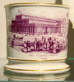 Mug with transfer print of Crystal Palace at Coalport China Museum. Ironbridge, England.